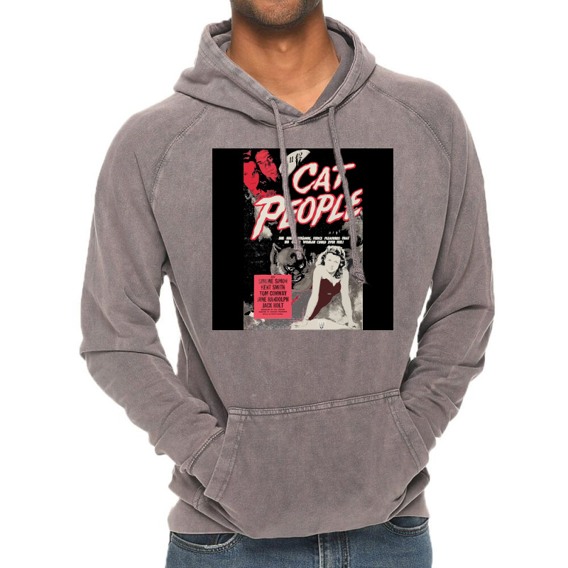 Cat Peopl Perfect Gift For You And Friends Poster Love Vintage Hoodie by shabnajianxiq | Artistshot