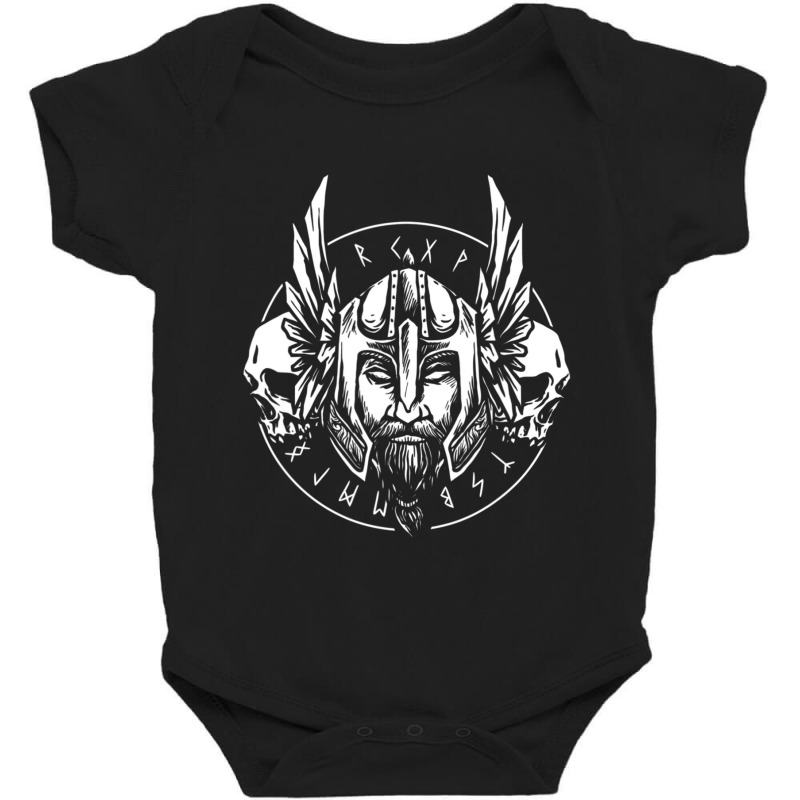 Limited Edition Scandinavian Warrior Men Viking Baby Bodysuit | Artistshot