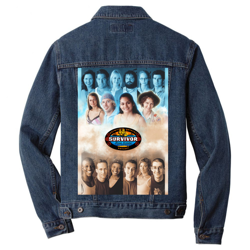 Survivor Pearl Islands Poster Stars Men Denim Jacket by szylkoarowv | Artistshot