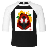 Spiderverse Miles Morales Sunflower Toddler 3/4 Sleeve Tee | Artistshot