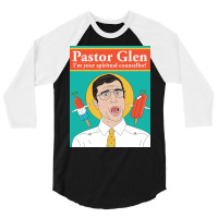 Pastor Glen From Letterkenny Poster Retro 3/4 Sleeve Shirt | Artistshot