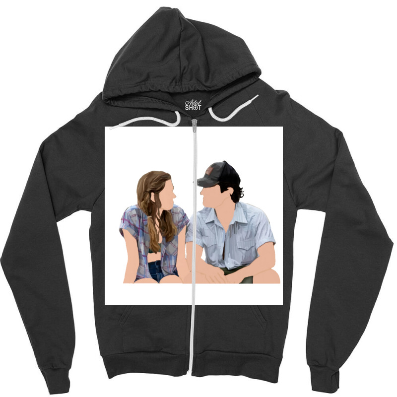 Heather And Ray Poster Yellow (1) Zipper Hoodie | Artistshot