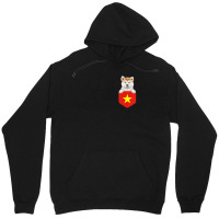 Hot Trend Vietnam Flag Akita Dog In Pocket Unisex Hoodie | Artistshot