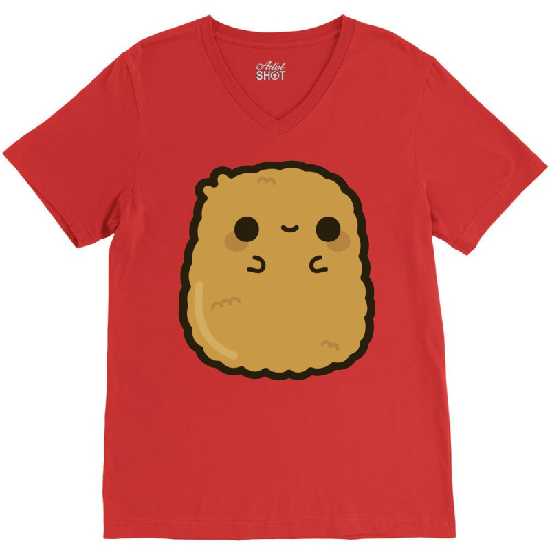 Cute Chicken Nugget Baby Hippie V-neck Tee | Artistshot