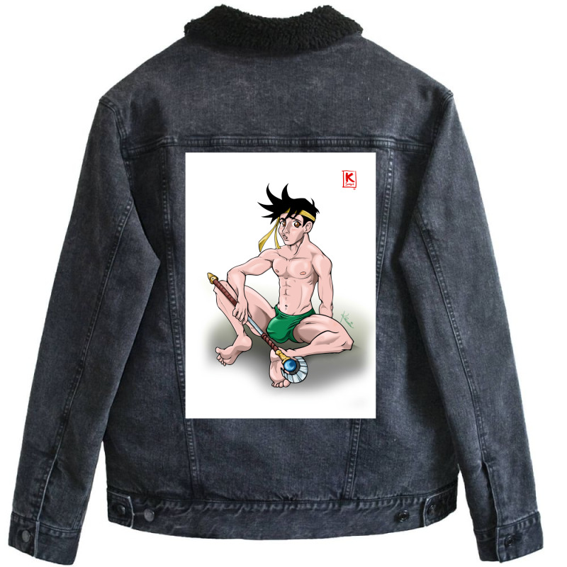 Otaku(x)   Poppu   Dragon Quest Dai No Daibouken Unisex Sherpa-Lined Denim Jacket by msizygaouss | Artistshot