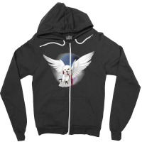 Snowy White Owl Zipper Hoodie | Artistshot