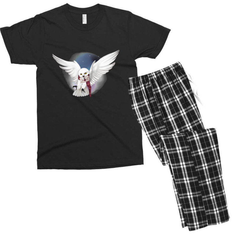 Snowy White Owl Men's T-shirt Pajama Set | Artistshot