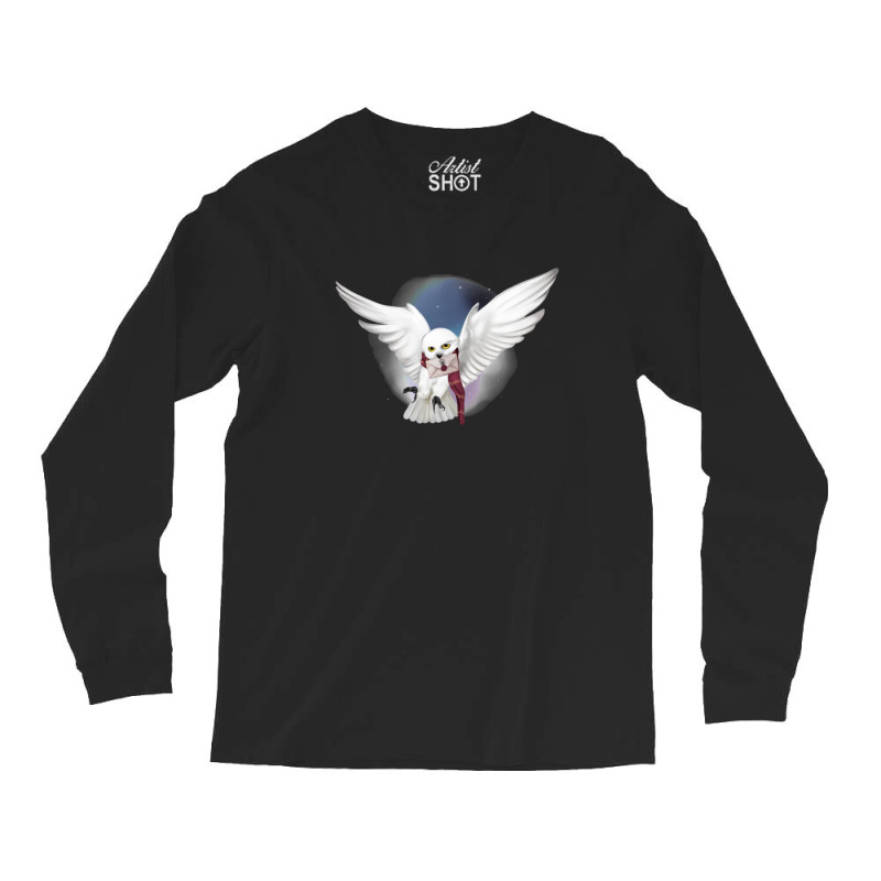 Snowy White Owl Long Sleeve Shirts | Artistshot