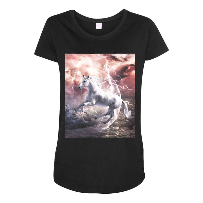 Limited Edition Epic Lightning Unicorn-bwcsc Maternity Scoop Neck T-shirt by webberkyla | Artistshot