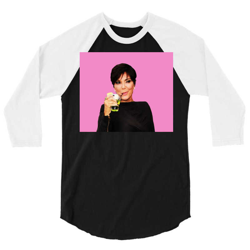 Kris Jenner Poster Hipster (1) 3/4 Sleeve Shirt | Artistshot