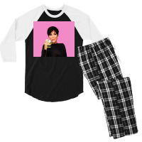 Kris Jenner Poster Hipster (1) Men's 3/4 Sleeve Pajama Set | Artistshot