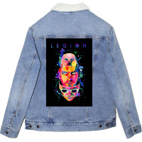 Legion Poster Cute Vintage (1) Unisex Sherpa-lined Denim Jacket | Artistshot