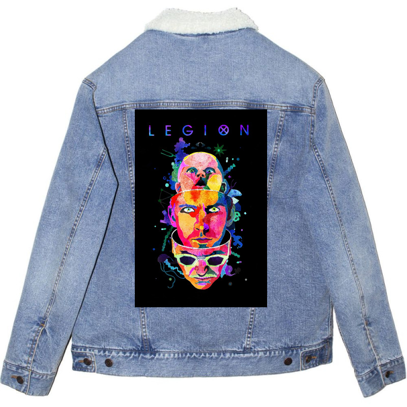 Legion Poster Cute Vintage (1) Unisex Sherpa-lined Denim Jacket | Artistshot