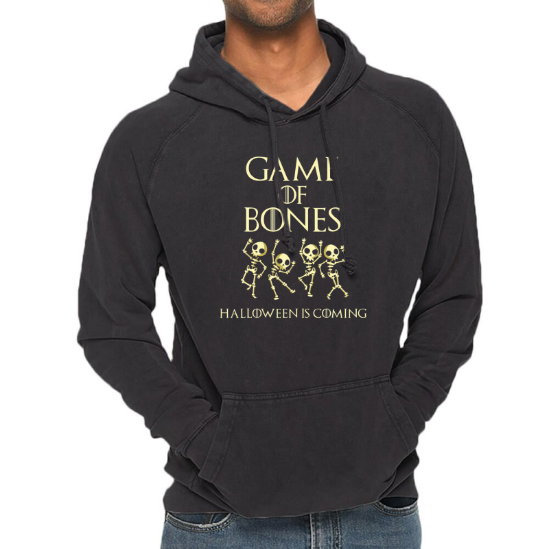 Game Of Bones Halloween Is Coming Costume Skeleton Vintage Hoodie | Artistshot