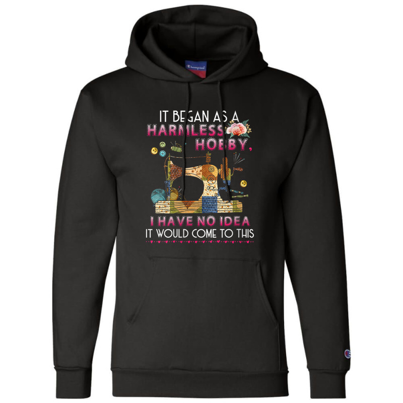 Womens Quilting Saying Sewing Quote Quilt Hobby Graphic Themed V-neck Champion Hoodie | Artistshot