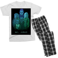 Mr Robot Poster Cute Men's T-shirt Pajama Set | Artistshot