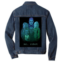 Mr Robot Poster Cute Men Denim Jacket | Artistshot