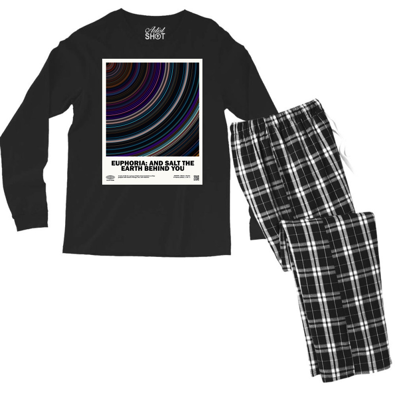 Minimaleuphoria And Salt The Earth Behind You Barcode Tv Show Poster S Men's Long Sleeve Pajama Set | Artistshot