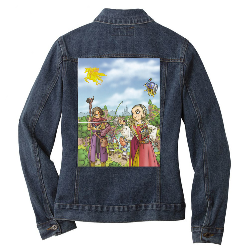 Dragon Quest X Ladies Denim Jacket by matrismonzono | Artistshot