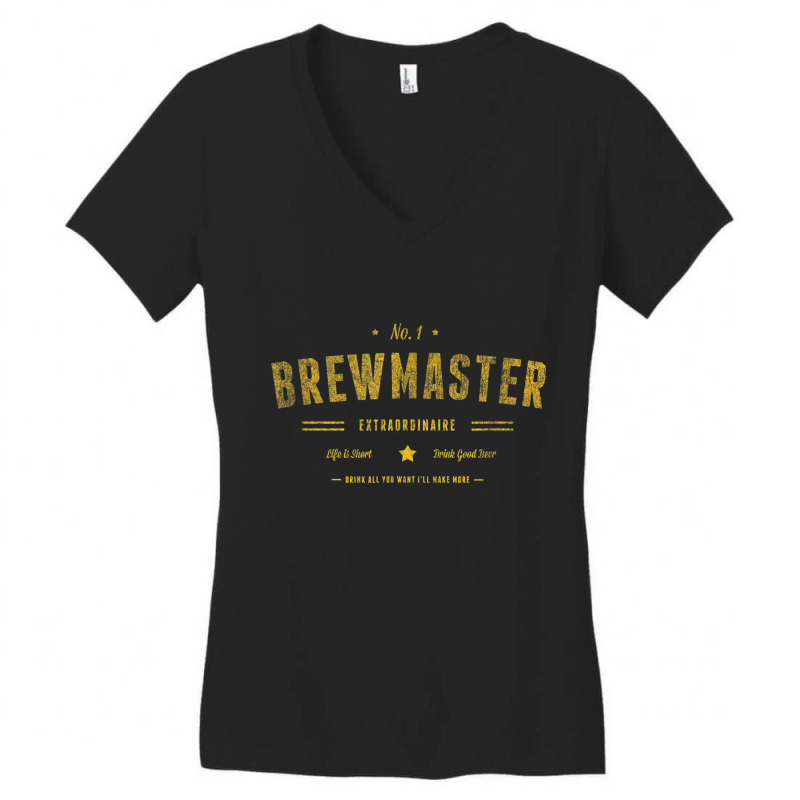 Brew Master Beer Brewing Homebrew Gift For Brewer Brewmaster Women's V-Neck T-Shirt by ChristinaMarieCavanaugh | Artistshot