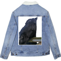 My Lovely Horse Long Poster Funny (1) Unisex Sherpa-lined Denim Jacket | Artistshot