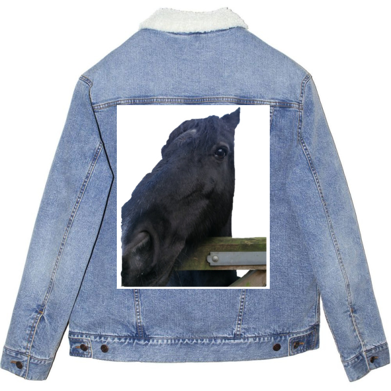 My Lovely Horse Long Poster Funny (1) Unisex Sherpa-lined Denim Jacket | Artistshot