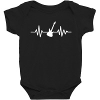 Heartbeat Electric Guitar Baby Bodysuit | Artistshot