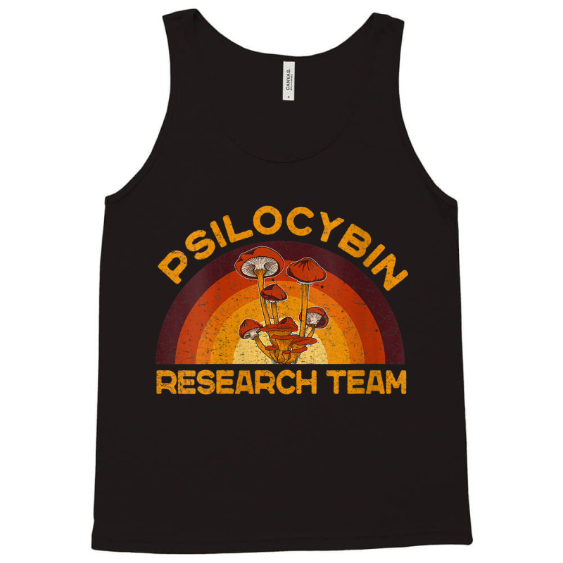 Womens Retro Mushroom Shirt, Vintage Psilocybin Research Team V-neck Tank Top | Artistshot