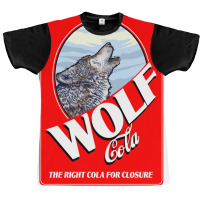 Wolf Cola Poster Hippie Graphic T-shirt | Artistshot