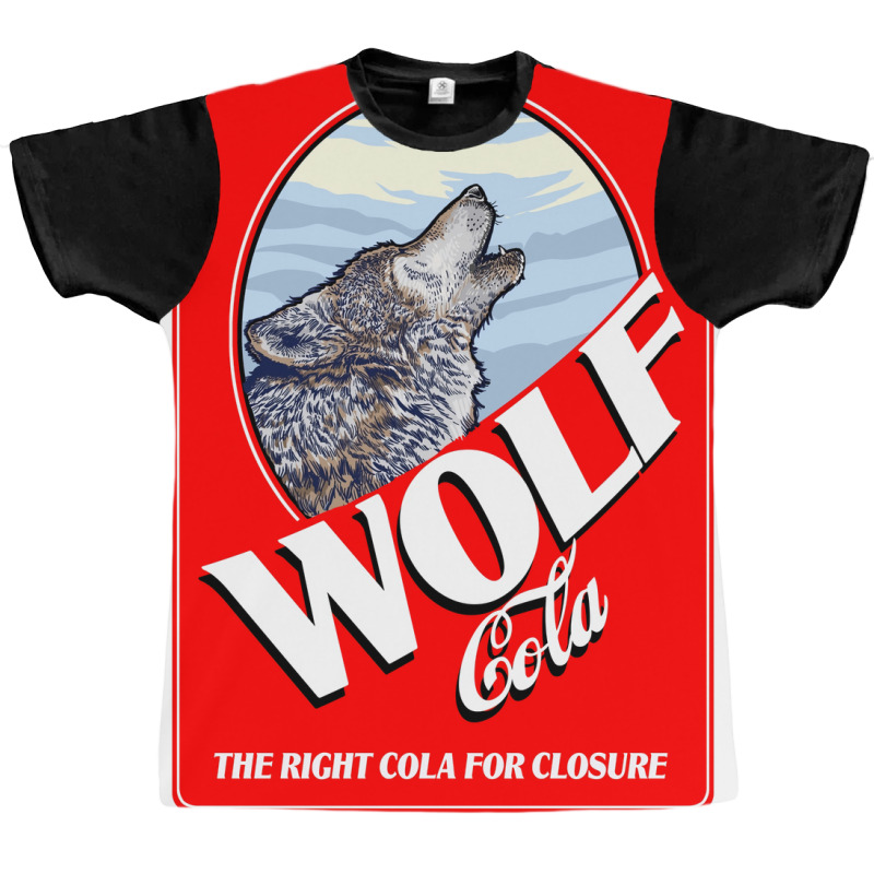 Wolf Cola Poster Hippie Graphic T-shirt | Artistshot