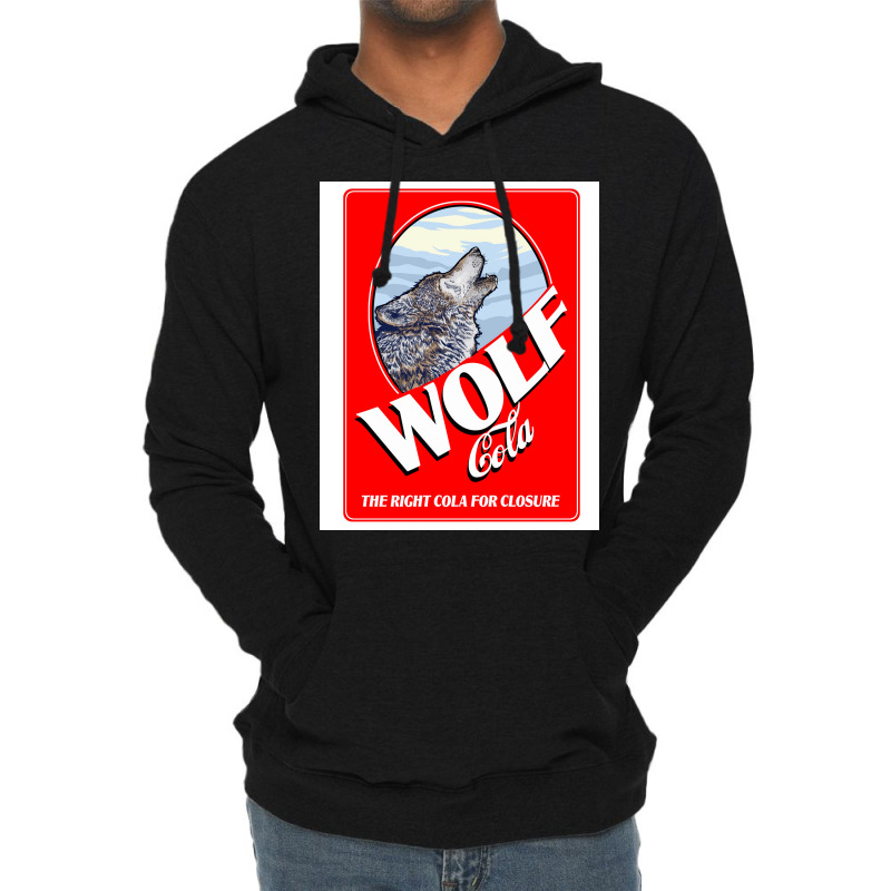 Wolf Cola Poster Hippie Lightweight Hoodie | Artistshot