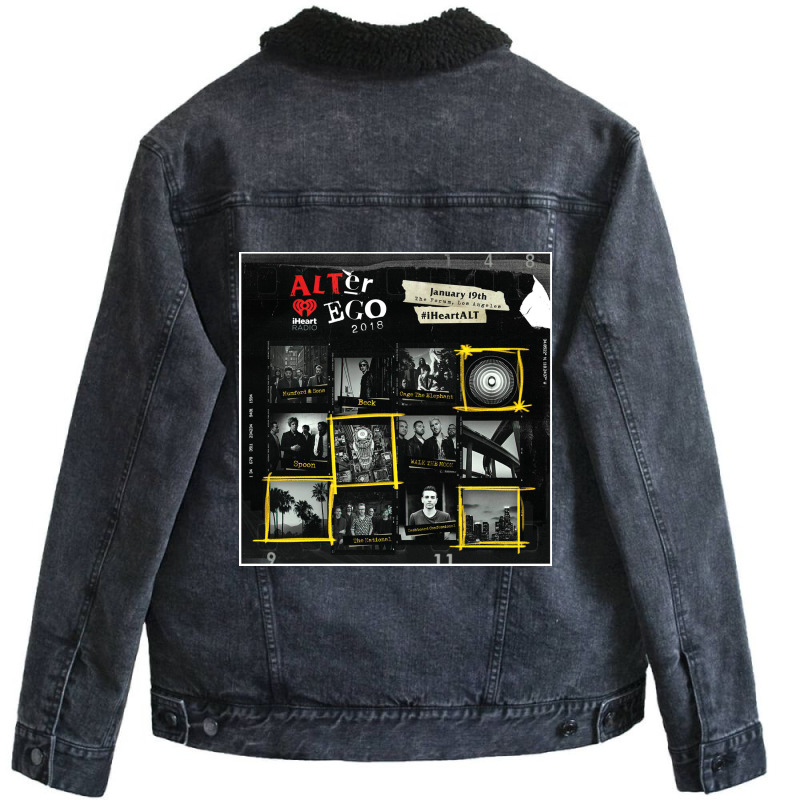 Alternative Rock Ego Festival Unisex Sherpa-Lined Denim Jacket by jaseqero880815 | Artistshot