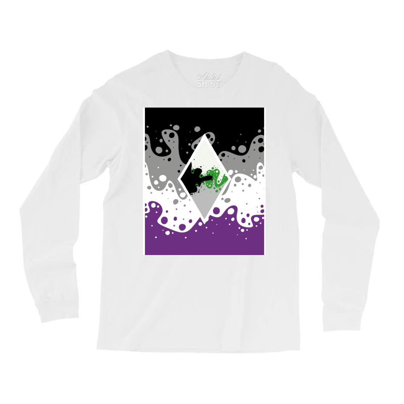 Identity Fluid Combined Ace And Demiromantic   Diamond Long Sleeve Shirts by siddiramika3 | Artistshot