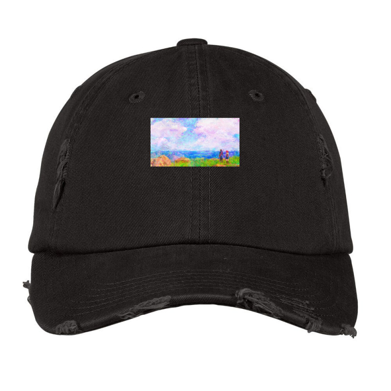 Dragon Quest Xi Intro Impressionist Painting Vintage Cap by matrismonzono | Artistshot