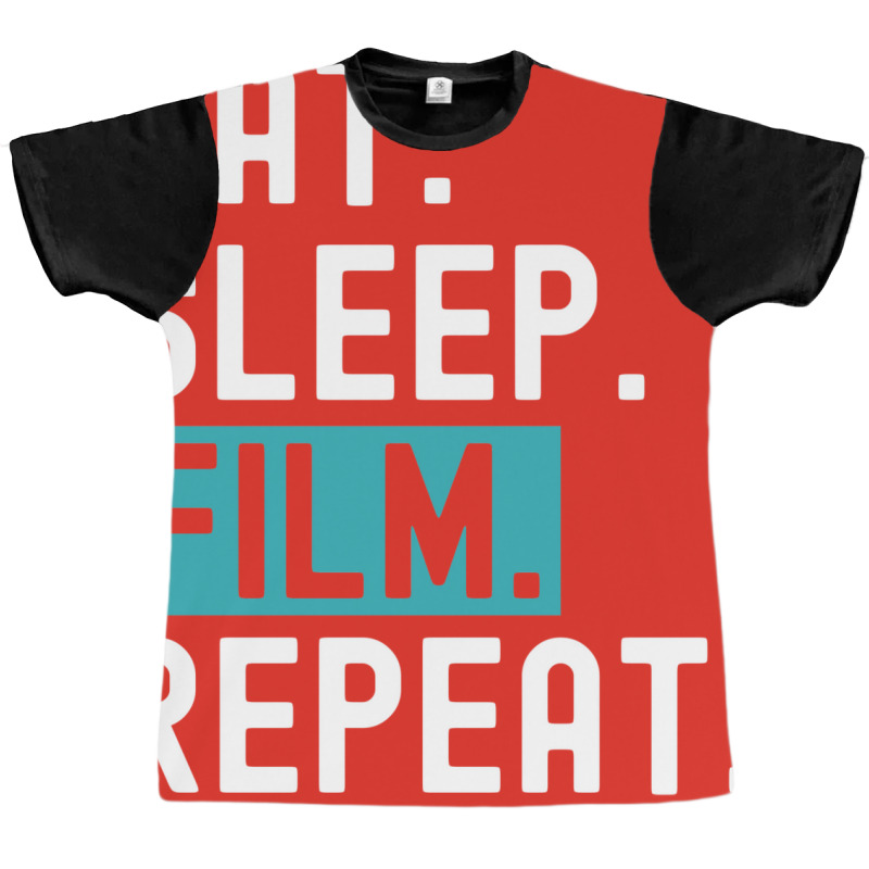 Eat Sleep Film Repeat Gift  Film Director  Movie Director  Film Studen Graphic T-shirt | Artistshot