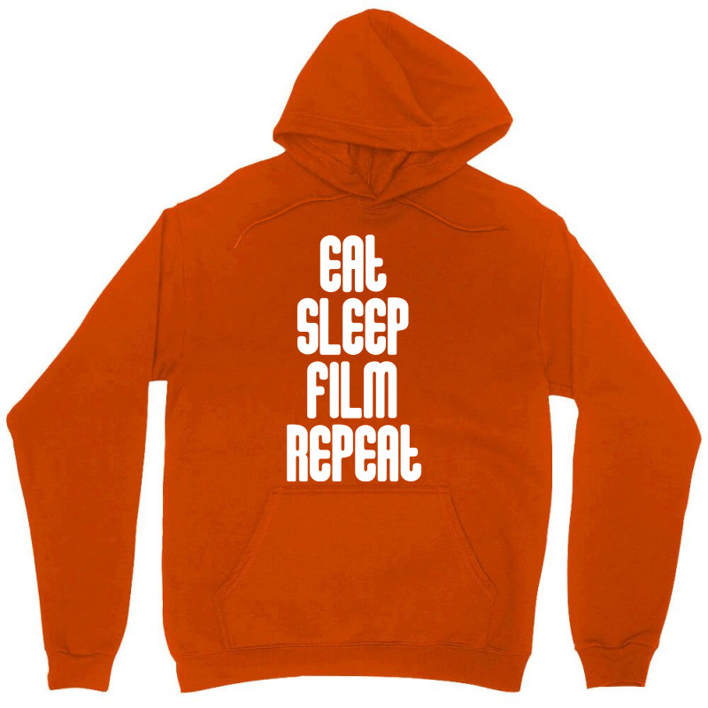 Eat Sleep Film Repeat, Movie Lover Gifts, Film Lover Gifts, Film T S, Unisex Hoodie | Artistshot