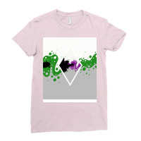 Identity Fluid Combined Demiromantic And Demisexual   Diamond Ladies Fitted T-shirt | Artistshot