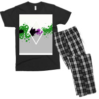 Identity Fluid Combined Demiromantic And Demisexual   Diamond Men's T-shirt Pajama Set | Artistshot