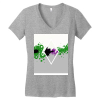 Identity Fluid Combined Demiromantic And Demisexual   Diamond Women's V-neck T-shirt | Artistshot