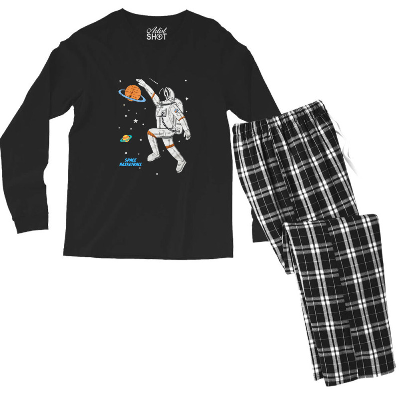 Space Basketball Men's Long Sleeve Pajama Set | Artistshot