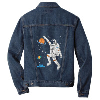 Space Basketball Men Denim Jacket | Artistshot