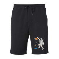 Space Basketball Fleece Short | Artistshot