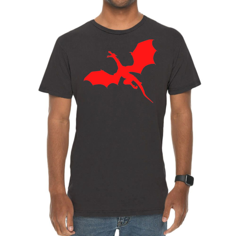 Quest For Glory Design Red Dragon Vintage T-Shirt by msizygaouss | Artistshot