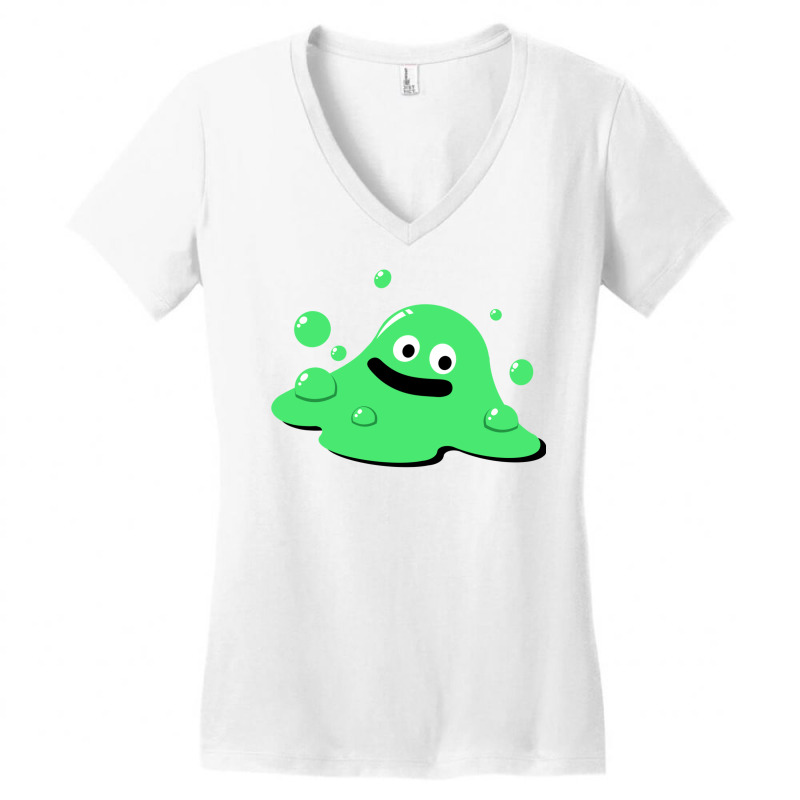 Dragon Quest Bubble Slime Women's V-Neck T-Shirt by casonedionq | Artistshot