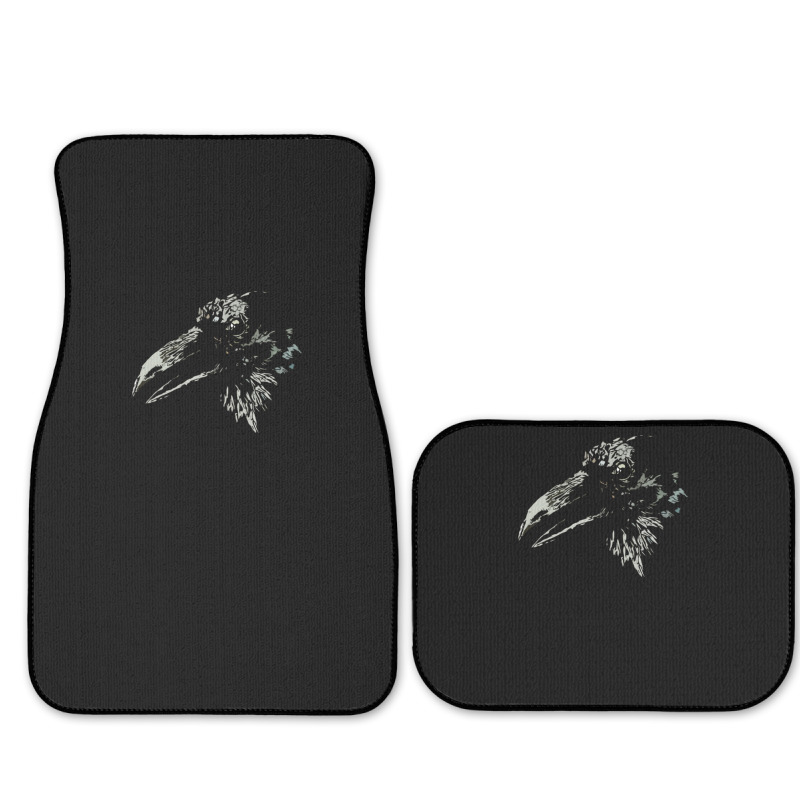 Crow Raven Bird Head T Full Set Car Mats | Artistshot