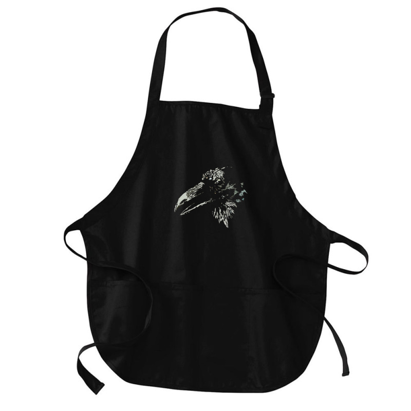 Crow Raven Bird Head T Medium-length Apron | Artistshot