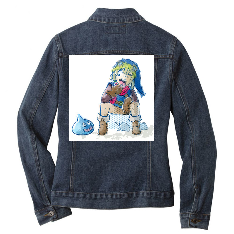 Dragon Quest Builders Ladies Denim Jacket by casonedionq | Artistshot