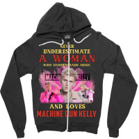 Never Underestimate A Woman Who Loves Machine Zipper Hoodie | Artistshot