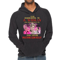 Never Underestimate A Woman Who Loves Machine Vintage Hoodie | Artistshot