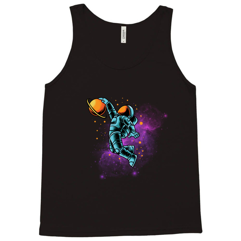 Space Dunk Essential Basketball Astronaut Tank Top | Artistshot